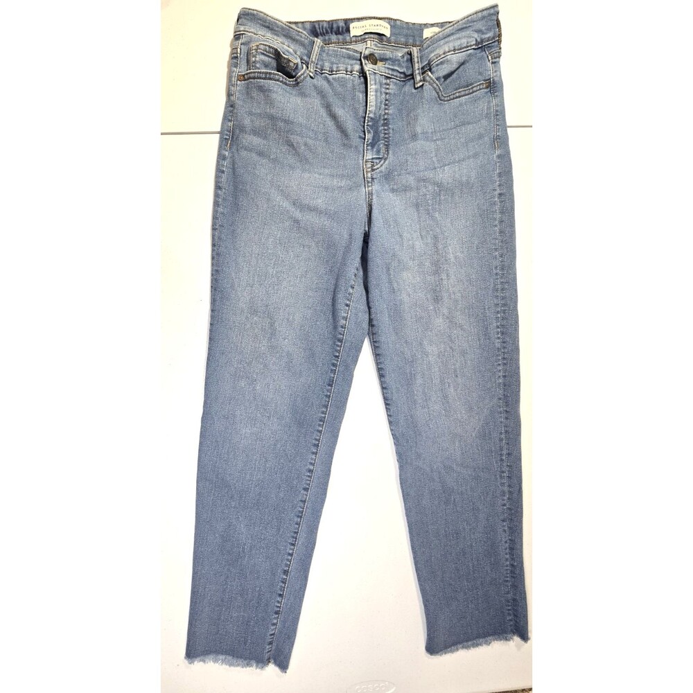 Social Standard By Sanctuary Jeans Womens 6x28 Stretch Slim Straight Raw Hem